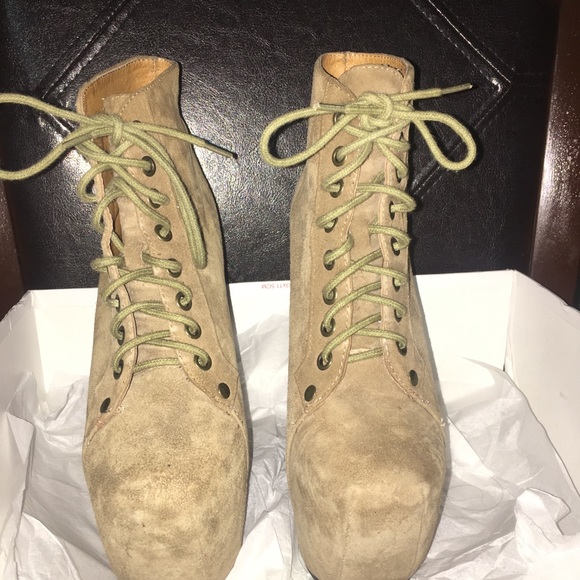 Jeffrey Campbell Freda Taupe Suede boots size 6. - Picture 2 of 8